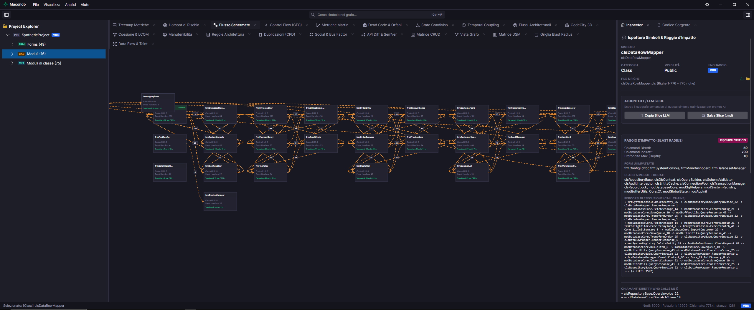 Macondo Flusso Schermate UI